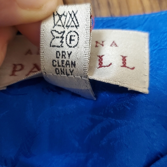 Vntg Adrianna Papell Green and Gold 100% Silk Jacket. 12 - Picture 3 of 10